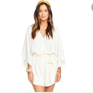 Show me your Mumu Lo Romper in cream
